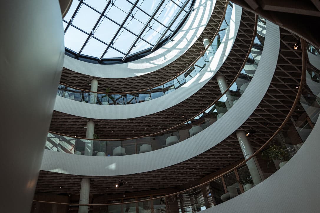 The Biometrics House atrium interior at the Gluon Conference